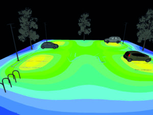 Etude de cas d'éclairement de parking au solaire