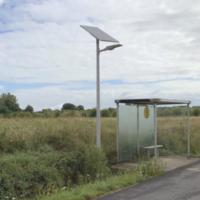 Abri-bus à Vallet (44) - Combi Top 2 | Luminaria Tekk S