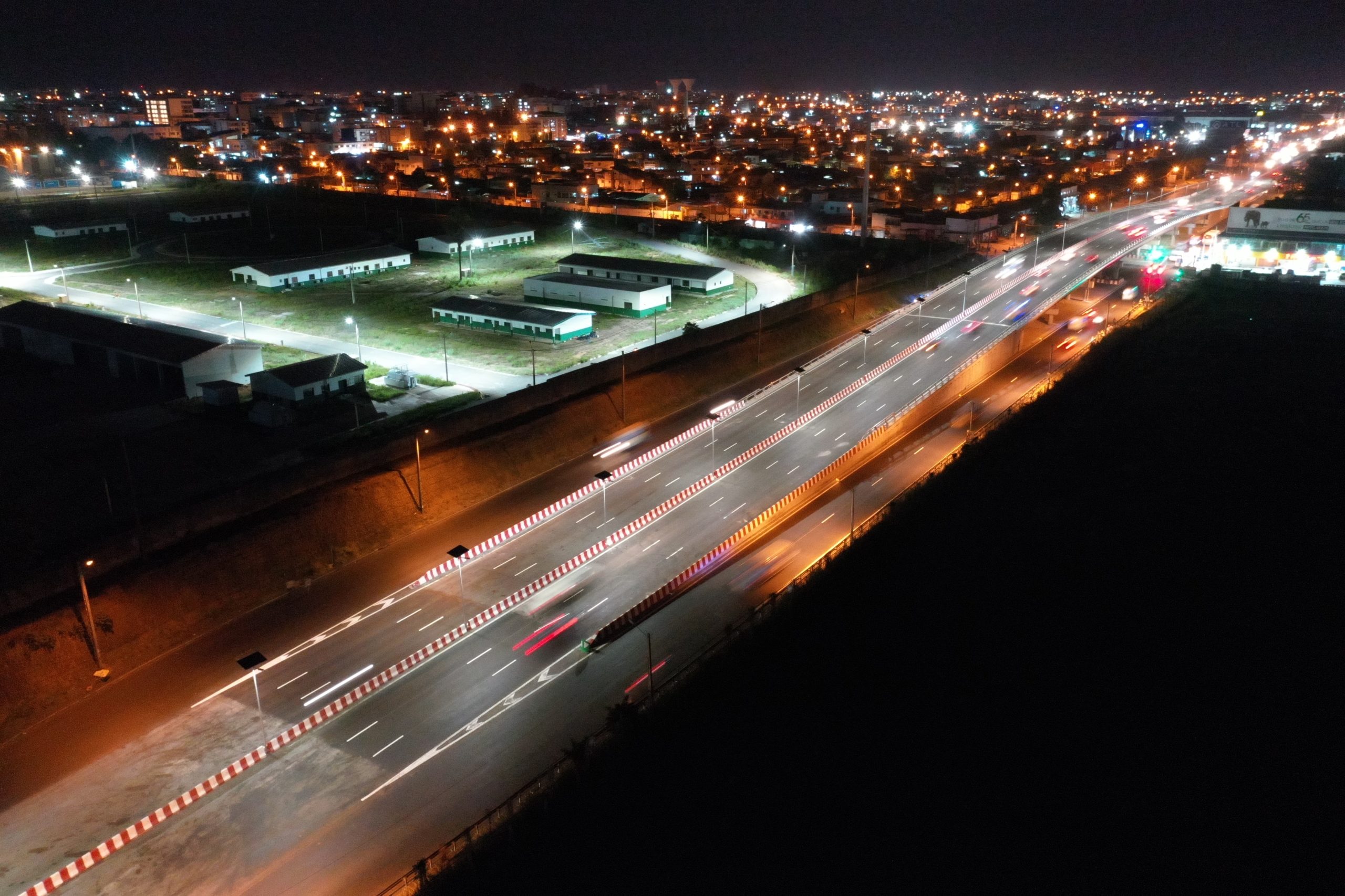 Vue sur l'échangeur routier de FAYA en Côte d'ivoire